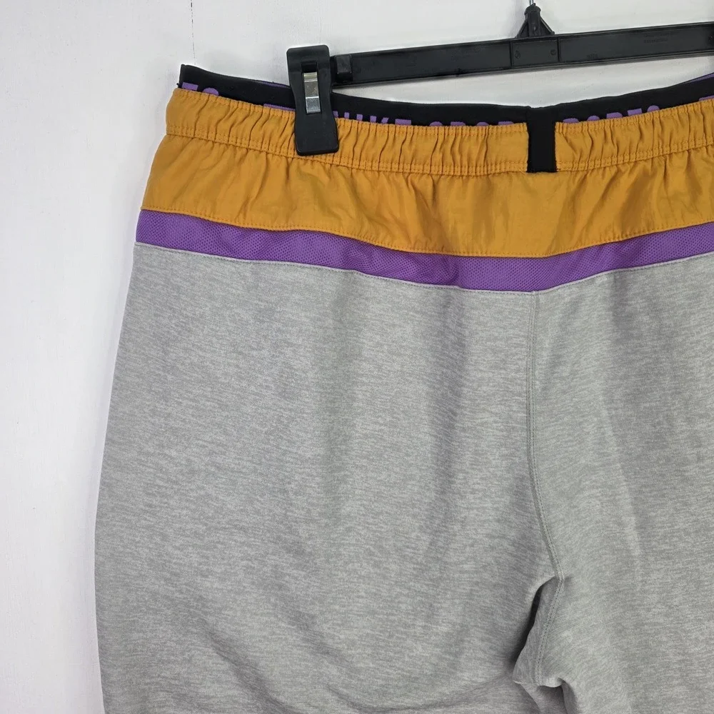 NIke‎ Therma Fleece Training Track Pants Retro Orange & Gray Men's XL BV4523-050